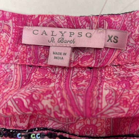 Calypso St Barth Yavia Long-Sleeve Printed Tunic, Janeiro size XS NWOT - Picture 14 of 16